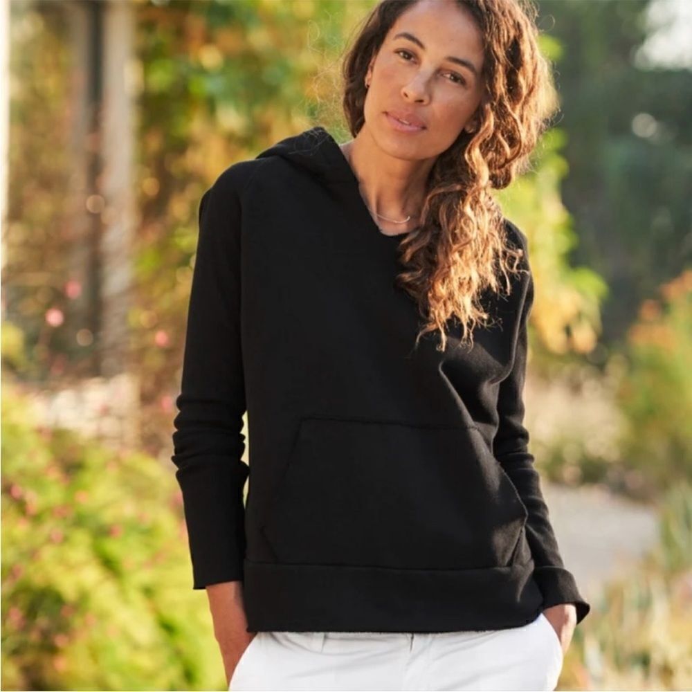 NEW FRANK & EILEEN Melanie Hoodie in Black - size XS